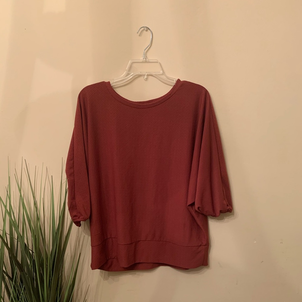 Adele & May Auburn Quarter Sleeve Top XL